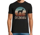 Camiseta Hombre Manga Corta amante del perro galgo retro vintage laTostadora