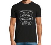 Camiseta Hombre Manga Corta edición limitada hecha en 1960 regalo de cumpleaños vintage laTostadora