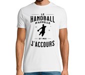 Camiseta Hombre Manga Corta humor balonmano pasión deporte laTostadora