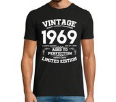 Camiseta Hombre Manga Corta vintage 1969 envejecido a la perfección original laTostadora