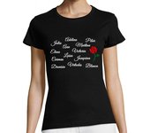 Camiseta Mujer Manga Corta Trece rosas 13 rosas laTostadora