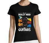 Camiseta Mujer Manga Corta sí realmente necesito estas guitarras laTostadora