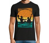 Camiseta Hombre Manga Corta retro waterpolo viejo jugando laTostadora