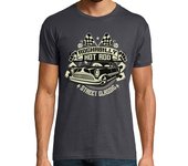 Camiseta Hombre Manga Corta Rockabilly Hot Rod laTostadora