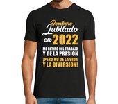 Camiseta Hombre Manga Corta Bombero Jubilado en 2022 laTostadora