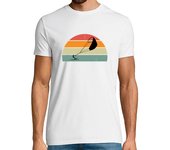 Camiseta Hombre Manga Corta regalo de kitesurfista vintage laTostadora