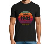 Camiseta Hombre Manga Corta Vintage Sunset 1985 edición limitada laTostadora