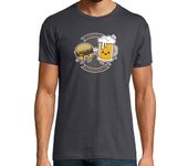 Camiseta Hombre Manga Corta best friends - mejores amigos cerveza y laTostadora