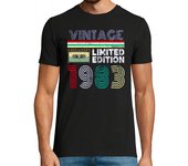 Camiseta Hombre Manga Corta 1983 Vintage - Limited Edition laTostadora