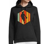 Sudadera Con Capucha Para Mujer baloncesto mujer retro vintage laTostadora
