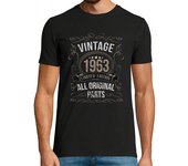 Camiseta Hombre Manga Corta vintage 1963 cumpleaños piezas original laTostadora