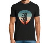 Camiseta Hombre Manga Corta clavijero de bajo vintage para laTostadora
