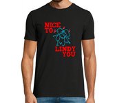 Camiseta Hombre Manga Corta Lindy Hop Swing Dance Nice to Lindy you laTostadora