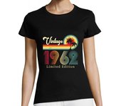 Camiseta Mujer Manga Corta 1962 edición limitada vintage laTostadora