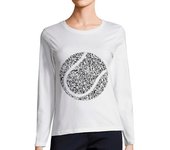 Camiseta Mujer Manga Larga pelota de tenis bicicleta deporte pasió laTostadora