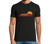 Camiseta Hombre Manga Corta Gecko Lizard Retro Vintage Style laTostadora