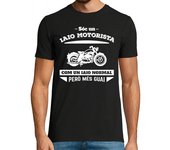 Camiseta Hombre Manga Corta Sóc un Iaio Motorista, Com un Iaio Normal Però Més Guai, catalán laTostadora