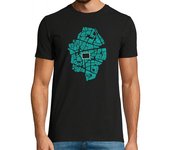 Camiseta Hombre Manga Corta Plaza Mayor de Madrid y Alrededores - Camiseta chico laTostadora