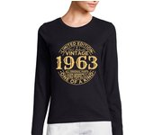 Camiseta Mujer Manga Larga vintage 1963 1963 regalo de cumpleaños laTostadora