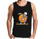 Camiseta Hombre Sin Mangas esqueleto dabbing gracioso halloween laTostadora