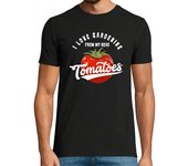 Camiseta Hombre Manga Corta Gardening Tomatoes Tomatohead laTostadora