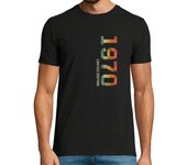 Camiseta Hombre Manga Corta 52.o regalo de cumpleaños 52 años edición limitada 1970 laTostadora