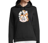 Sudadera Con Capucha Para Mujer I love cats - chibi cute t-shirt laTostadora