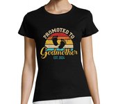 Camiseta Mujer Manga Corta ascendida a madrina 2024 vintage retro laTostadora