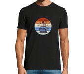 Camiseta Hombre Manga Corta Skiing Ski Lift Retro laTostadora