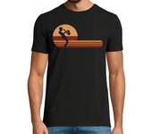 Camiseta Hombre Manga Corta saxofón estilo retro para saxofonista laTostadora