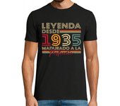 Camiseta Hombre Manga Corta Leyenda Desde 1935 Vintage Cumpleaños laTostadora