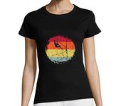 Camiseta Mujer Manga Corta Pole Vaulting Vintage laTostadora