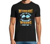 Camiseta Hombre Manga Corta Meteorology Meteorologist Weatherman Forecasting laTostadora