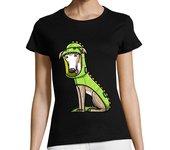 Camiseta Mujer Manga Corta galgo espanol perro galgo español en laTostadora