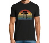 Camiseta Hombre Manga Corta Grilling BBQ Retro laTostadora