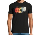Camiseta Hombre Manga Corta Basketball Retro Vintage laTostadora