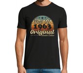 Camiseta Hombre Manga Corta Regalo de cumpleaños retro vintage de 1 laTostadora