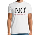 Camiseta Hombre Manga Corta NO quiere decir NO laTostadora
