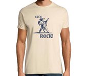 Camiseta Hombre Manga Corta Lets Rock Vintage guitar laTostadora