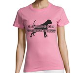 Camiseta Mujer Manga Corta Si a mi Boxer no le gustas laTostadora
