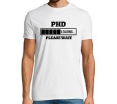 Camiseta Hombre Manga Corta barra de carga de doctorado gracioso laTostadora