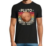 Camiseta Hombre Manga Corta nunca olvides la ciencia espacial retro laTostadora
