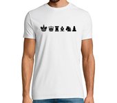Camiseta Hombre Manga Corta deportes de ajedrez laTostadora