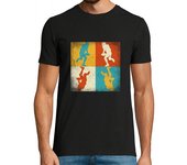 Camiseta Hombre Manga Corta práctica de rugby cuadrados retro laTostadora