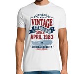 Camiseta Hombre Manga Corta vintage desde abril 1983 laTostadora