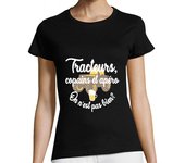 Camiseta Mujer Manga Corta tractores amigos y aperitivo laTostadora