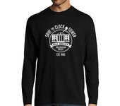 Camiseta Hombre Manga Larga salva la torre del reloj laTostadora