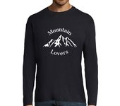 Camiseta Hombre Manga Larga Mountain lovers, camiseta manga larga, hombre laTostadora
