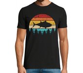 Camiseta Hombre Manga Corta atún vendimia retro laTostadora