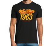 Camiseta Hombre Manga Corta Vintage 1963 Edición Limitada laTostadora